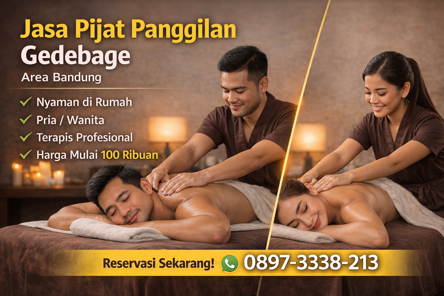 Pijat Panggilan Gedebage